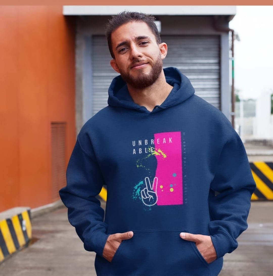 "Unbreakable" - Hoodies (Canada version - Navy, Black, Purple)