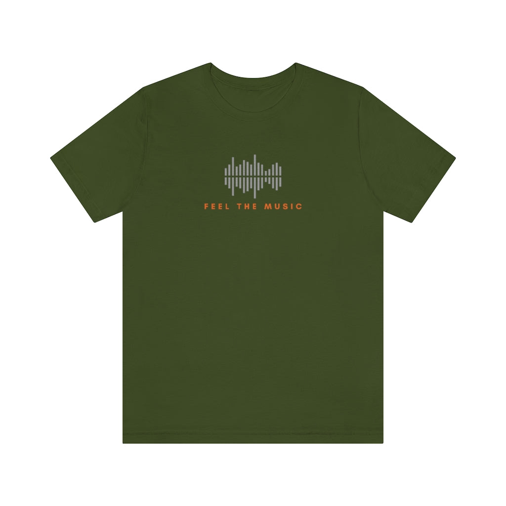 "Feel the music" - Unisex t-shirt (Olive)