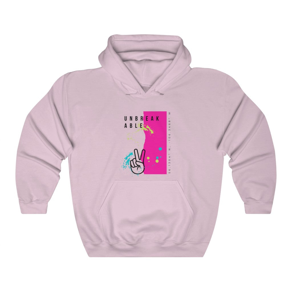 "Unbreakable" - Hoodie (Canadian version - Royal blue, Pink, Light Blue, Ash)