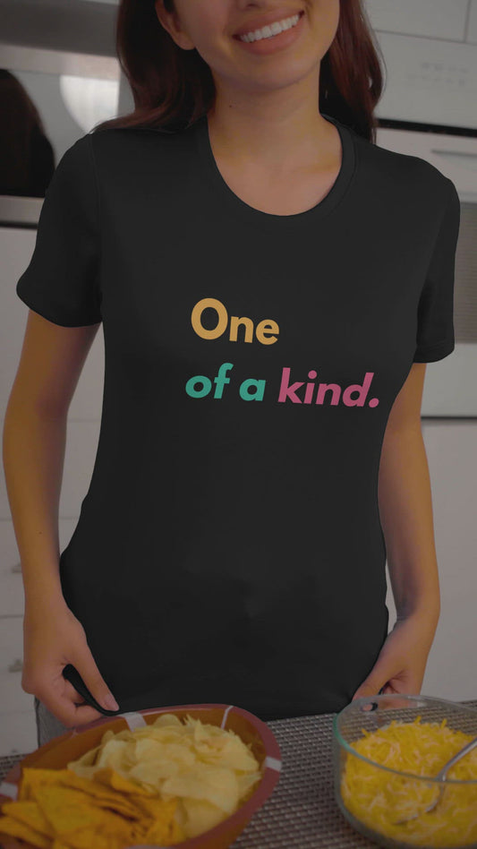 "One of a kind" - Unisex t-shirt (Black)