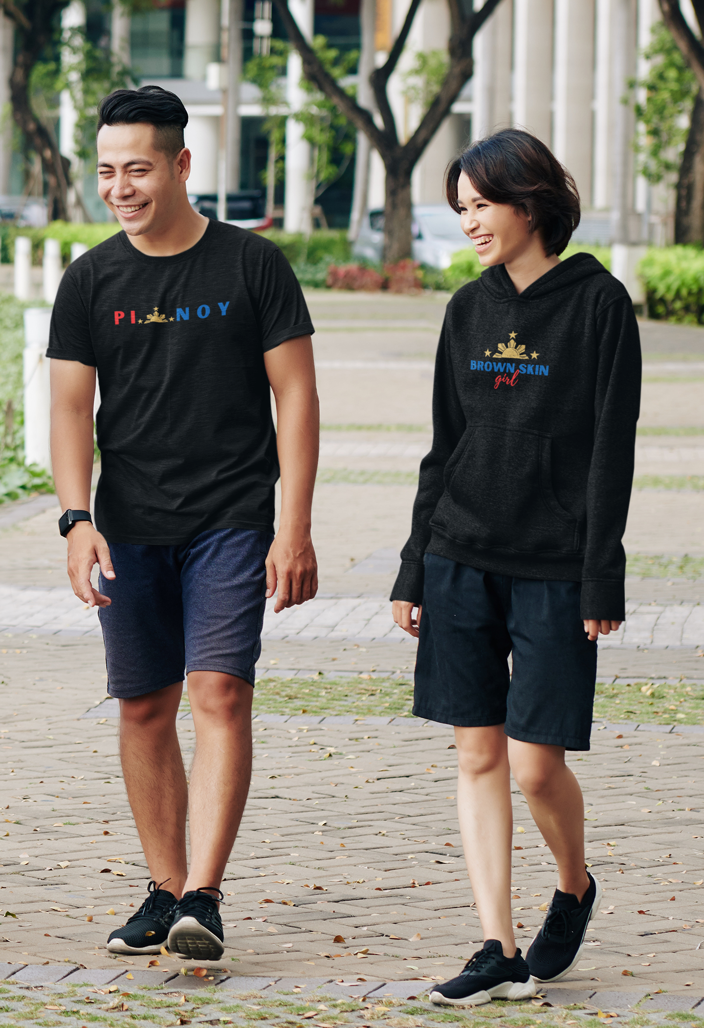 "Pinoy" - Jersey T-shirt (Black)