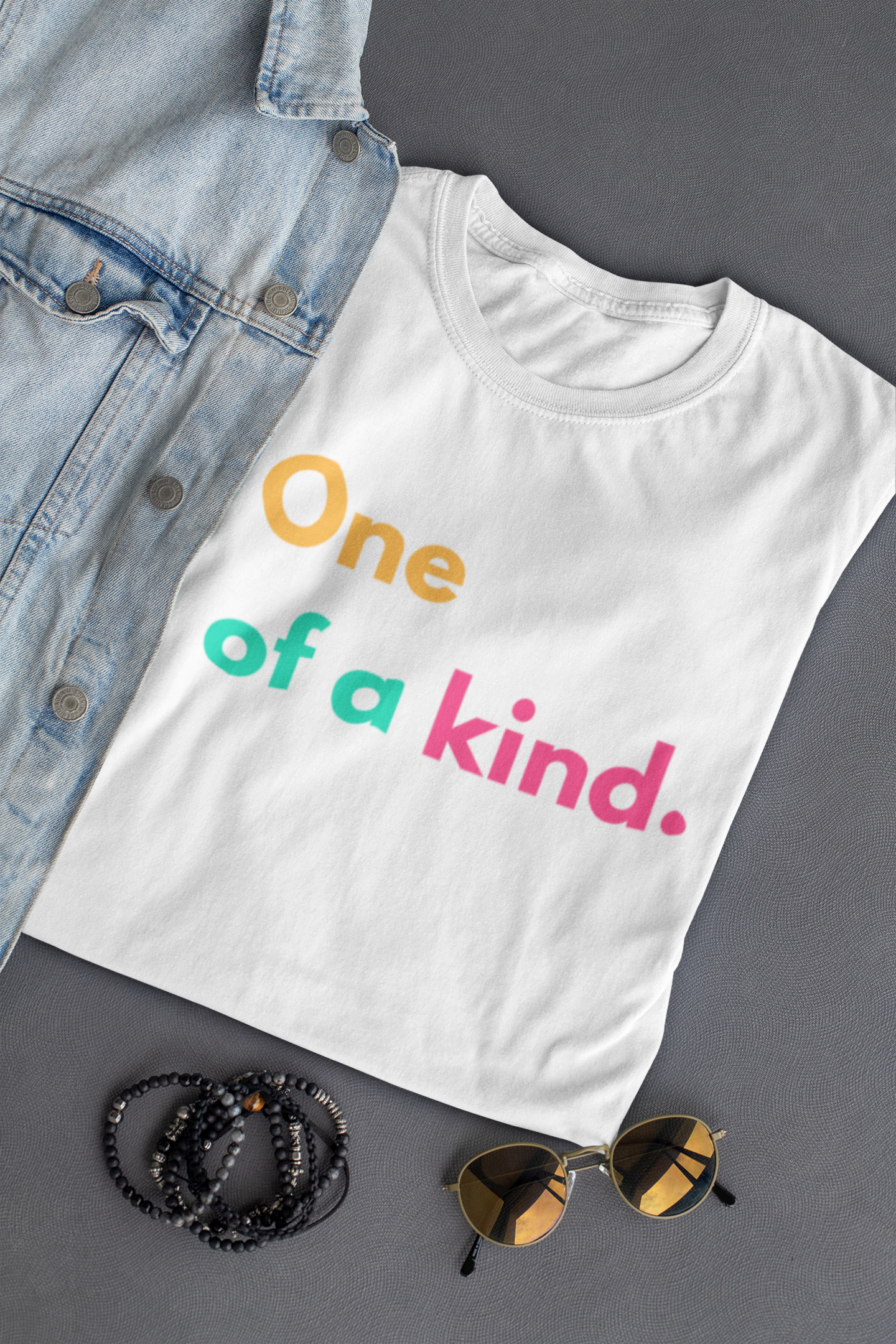 "One of a kind" - Unisex t-shirt (White)