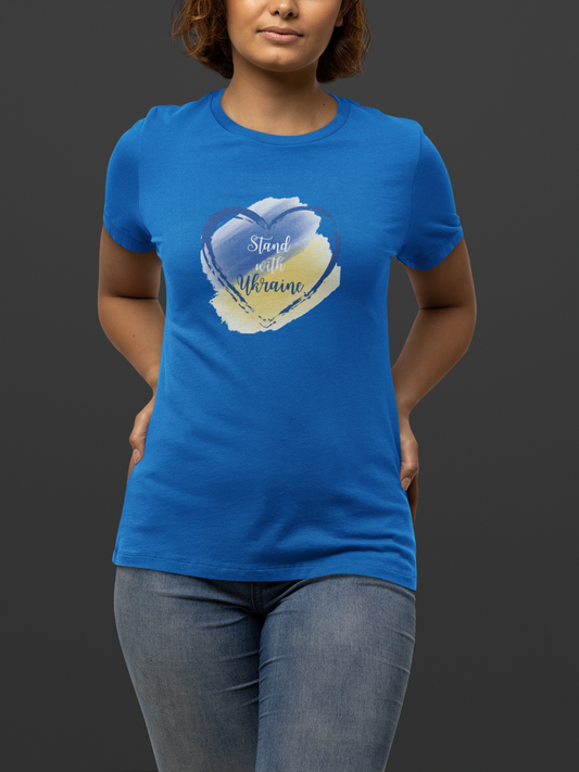 "Stand with Ukraine" - Unisex t-shirt (True Royal Blue)