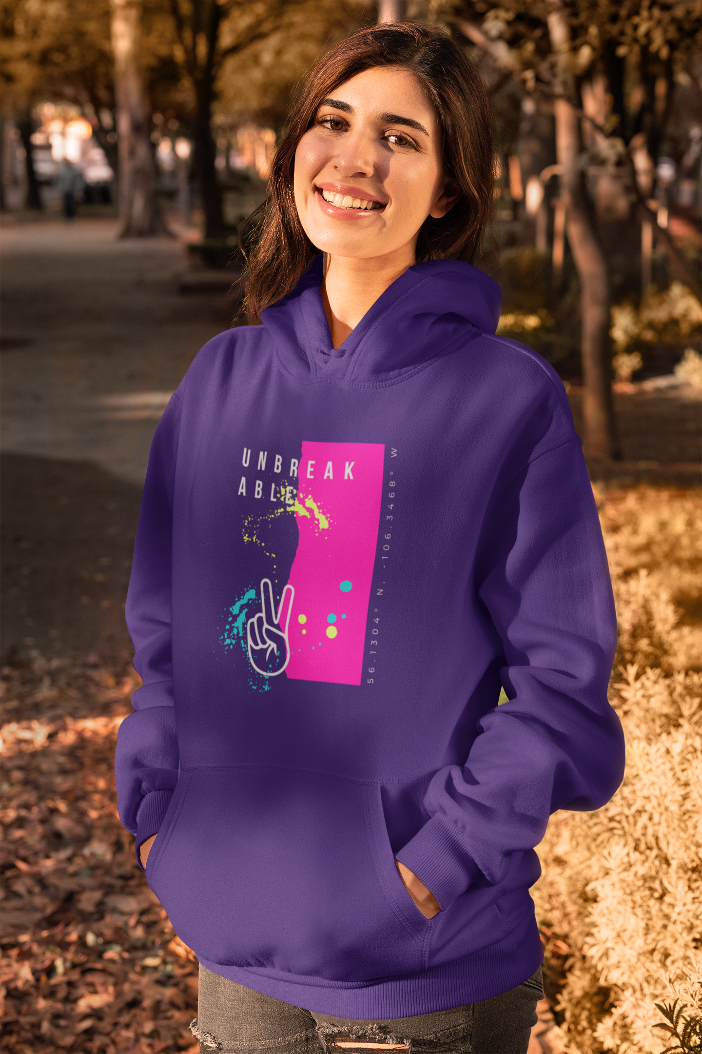 "Unbreakable" - Hoodies (Canada version - Navy, Black, Purple)