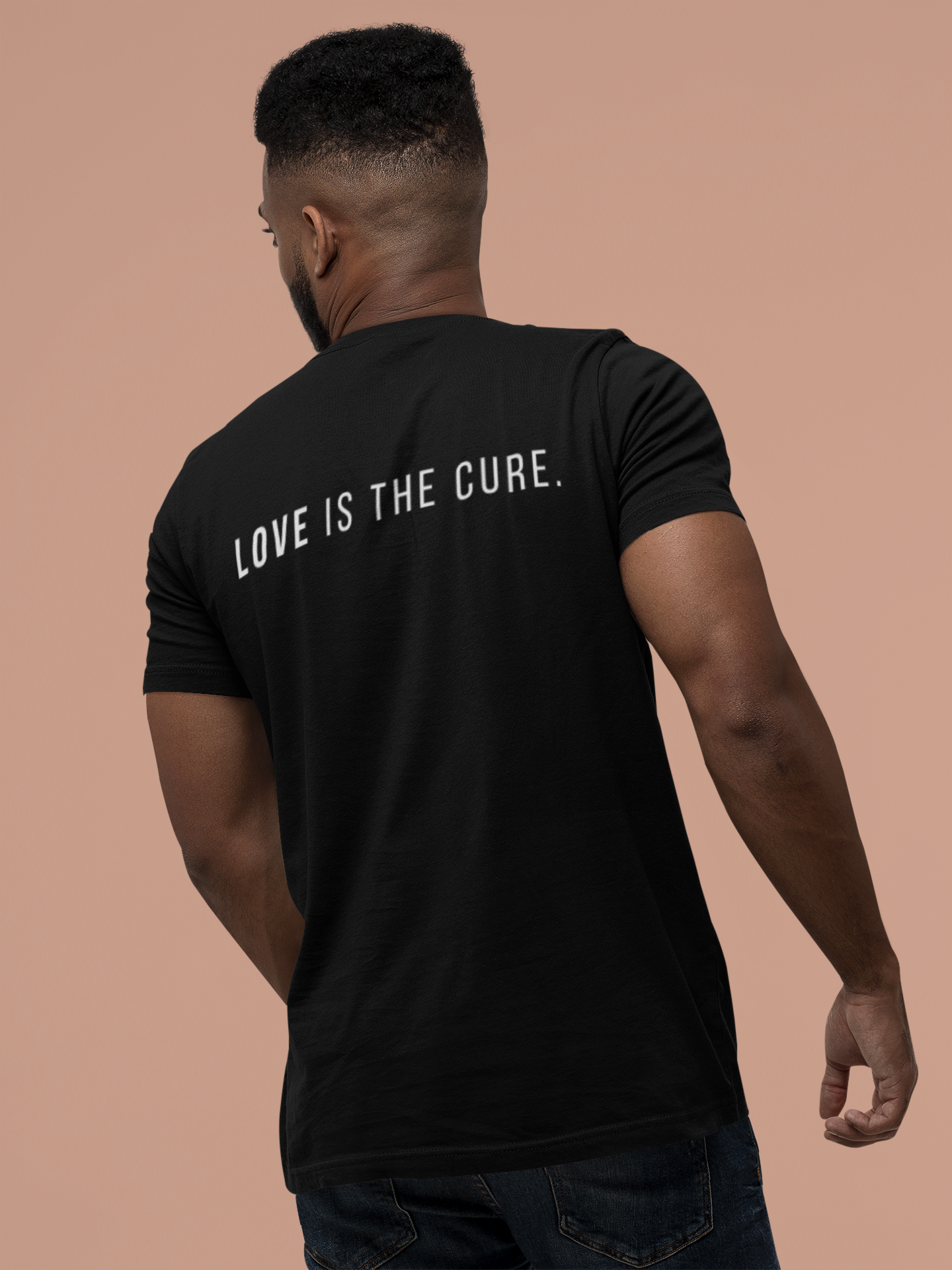 Hate is a virus. Love is the cure - Unisex t-shirt (Black) –  MeloJeloStudios