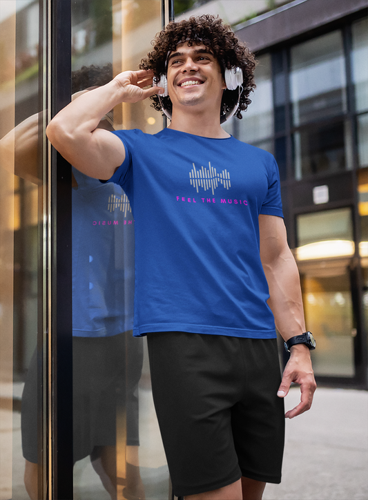 "Feel the music" - Unisex t-shirt (Blue)