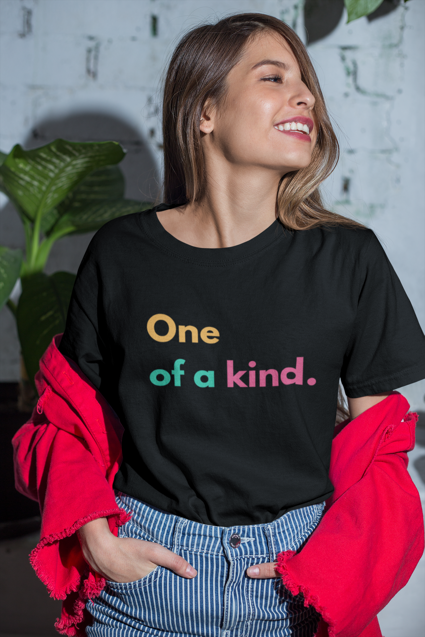 "One of a kind" - Unisex t-shirt (Black)